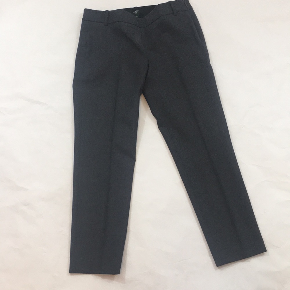 J Crew Gray Stretch Cityfit cropped Pants size 2